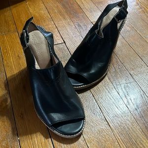 Leather madewell open toe slingback 9
